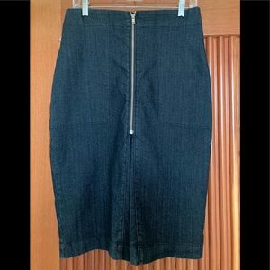 NWOT Prairie Underground Zippered Denim Jean Skirt Size Medium